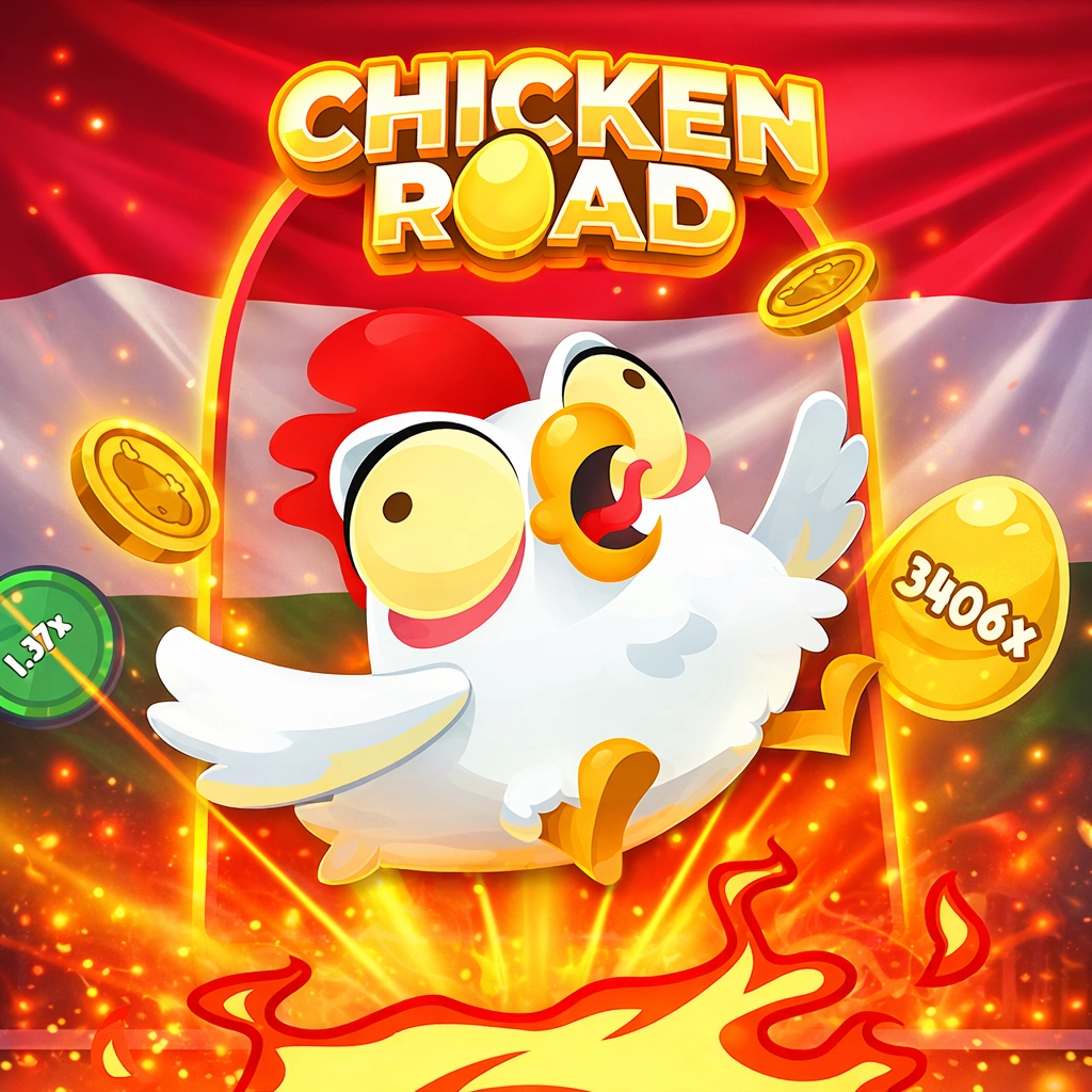 Chicken Road game: látható multiplikátorok és cash out opció.